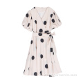 Donne Summer Sliose Casual Dot Dresses